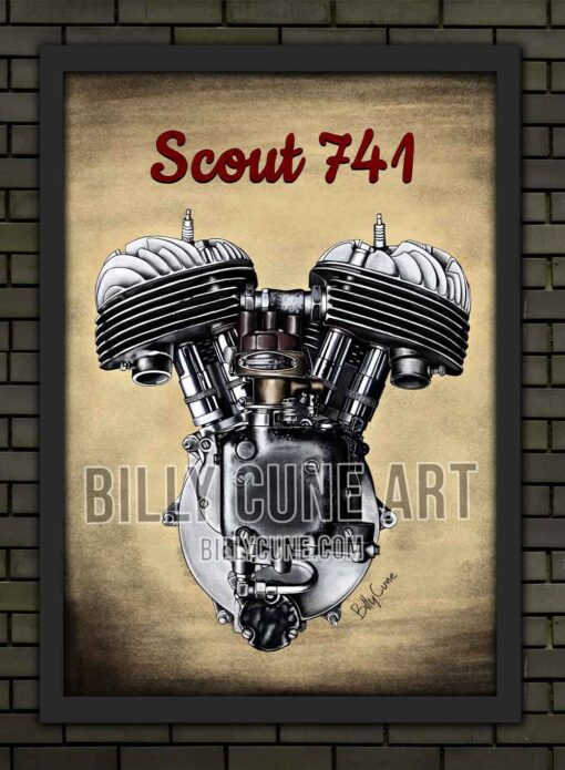 indian-scout-741-drawing-billy-cune-art