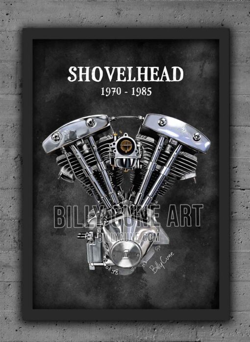 billy-cune-art-shovelhead-carb-dark-poster