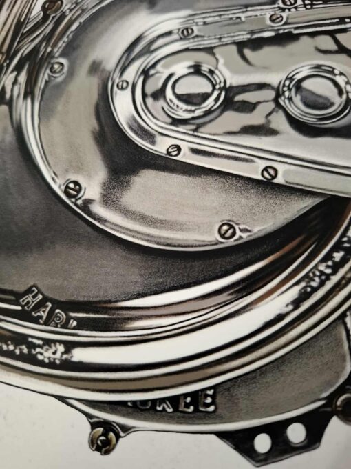 1909-1911 Atmospheric V-Twin - Harley-Davidson Engine Print - Image 4