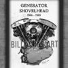 1966–1969 Generator Shovelhead — Harley-Davidson Engine Print