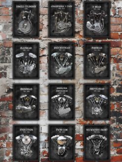HD ENGINE SET OF PRINTS