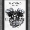1929–1973 Flathead Family — Harley-Davidson Engine Print