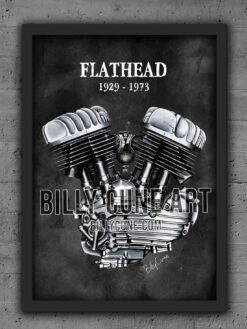 Alternative view of 1929–1973 Flathead Family — Harley-Davidson Engine Print