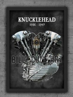 Alternative view of 1936–1947 Knucklehead (1947 Model) — Harley-Davidson Engine Print