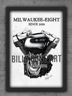 2016 Milwaukee-Eight 107 (Touring) Engine Print