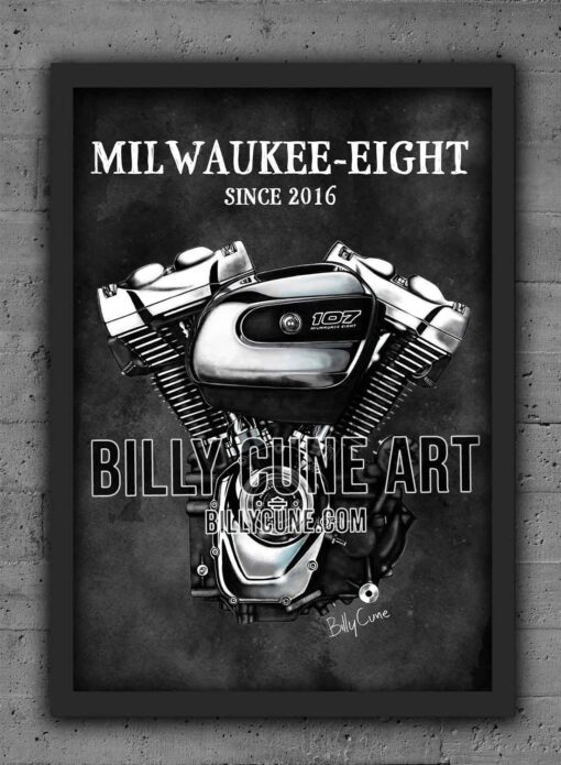 2016 Milwaukee-Eight 107 (Touring) Engine Print - Image 2