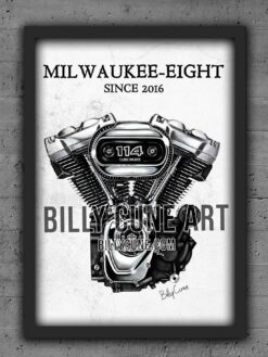 2016 Milwaukee-Eight 114 (Touring) Engine Print