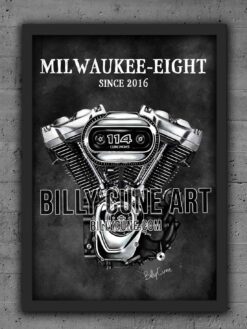 Alternative view of 2016 Milwaukee-Eight 114 (Touring) Engine Print