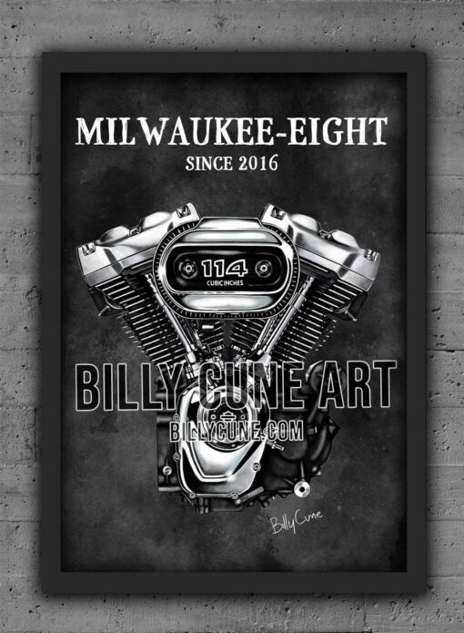 2016 Milwaukee-Eight 114 (Touring) Engine Print - Image 2