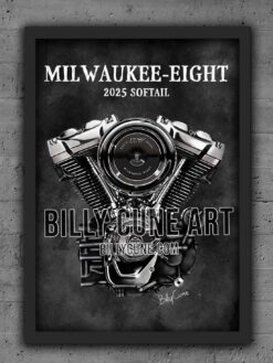 Alternative view of 2025 Milwaukee-Eight Softail 117 — Harley-Davidson Engine Print