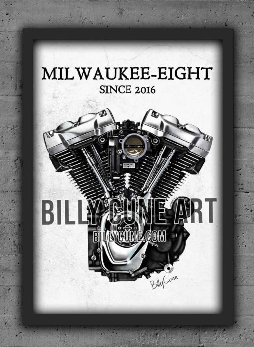 2016 Milwaukee-Eight - Harley-Davidson engine print