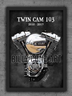Alternative view of 2010–2017 Twin Cam 103 Chromed — Harley-Davidson Engine Print