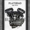 1942 WLA Flathead — Harley-Davidson Engine Print